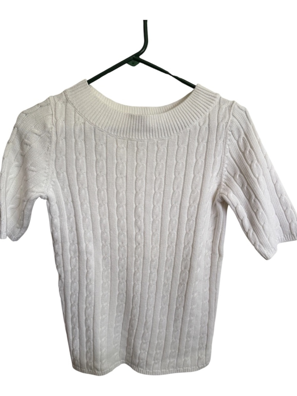 White 100% cotton spring/summer sweater size small